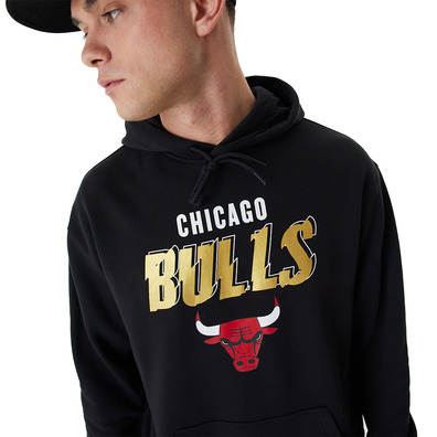 New Era Chicago Bulls Team Script Oversized Hoodie