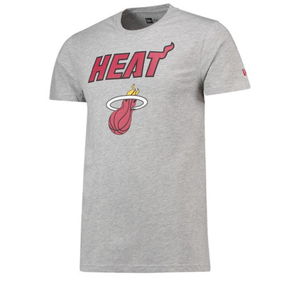 New Era Miami Heat Logo Tee (Gray)