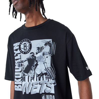 New Era NBA Brooklyn Nets Player Graphic  Oversized T-Shirt
