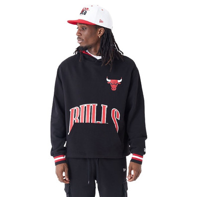 New Era NBA Chicago Bulls Arch Graphic Oversized Pullover Hoodie