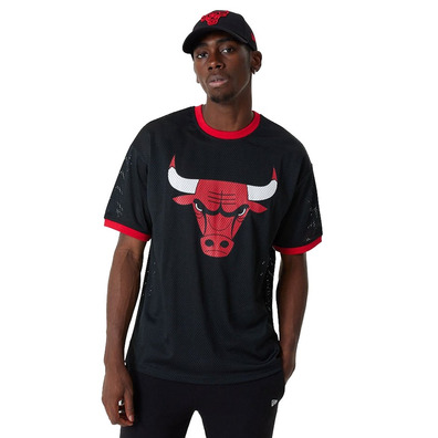 New Era NBA Chicago Bulls Team Logo Mesh OS Tee