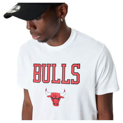 New Era NBA Chicago Bulls Team Logo Tee "White-Red
