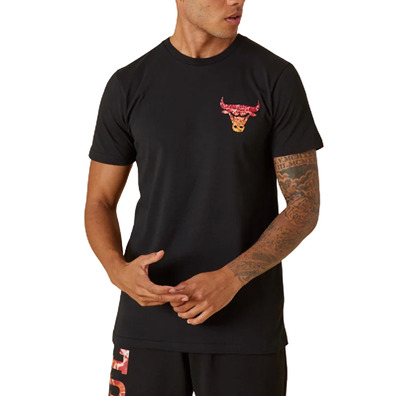 New Era NBA Chicago Bulls Team Water Print Logo T-Shirt