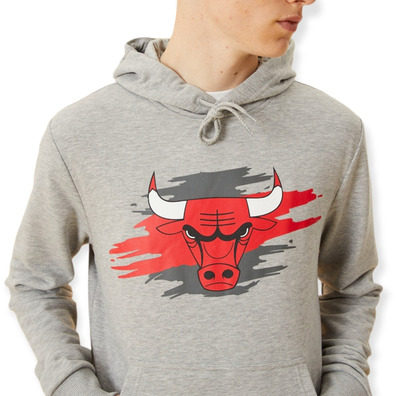 New Era NBA Chicago Bulls Tear Logo Hoodie "Grey "