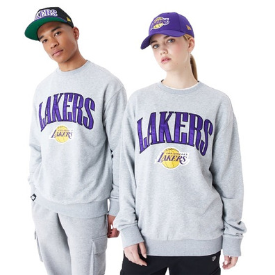 New Era NBA L.A Lakers Arch Graphic Oversized Crew Neck Sweatshirt