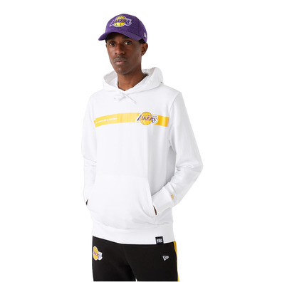 New Era NBA L.A Lakers Team Logo Stripe Po Hoodie