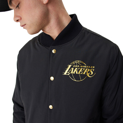 New Era NBA L.A Lakers Team Script Bomber Jacket