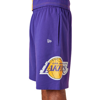 New Era NBA LA Lakers Washed Team Logo Short "Purple"