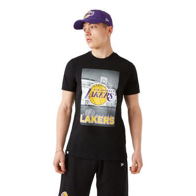 New Era NBA Los Angeles Lakers Photographic Tee "Black"