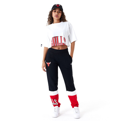 New Era NBA Team Chicago Bulls Womens Wordmark Crop T-Shirt