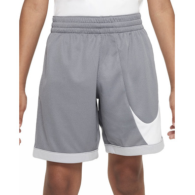 Nike Dri-FIT Basketball Shorts Boys "Smoke Grey"