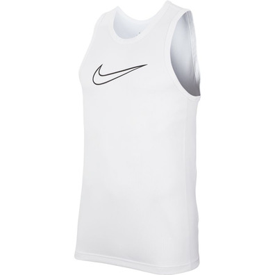 Nike Dri-FIT Men's Basketball SS Top "White"