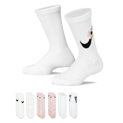 Nike Everyday Plus Cushioned Kids' Crew Socks (6 Pairs)