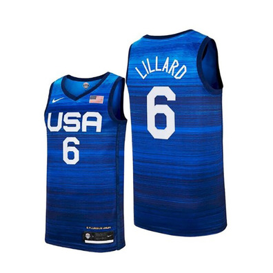 Nike USA T-Shirt Basketball Jersey # 6 LILLARD #