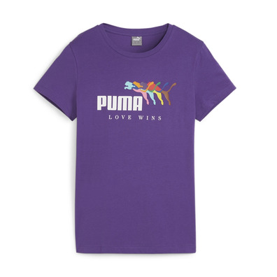 Puma ESS+ LOVE WINS Tee W "Purple"