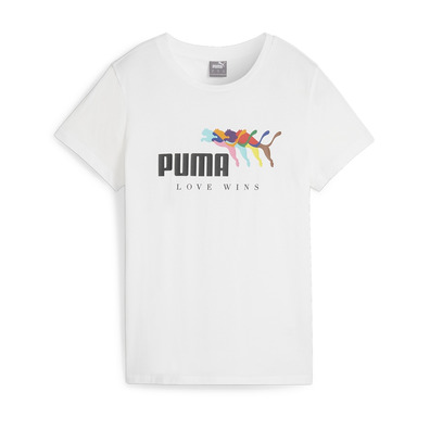 Puma ESS+ LOVE WINS Tee W "White"