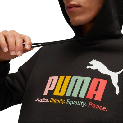 Puma ESS+ Multicolor Hoodie FL "Black"