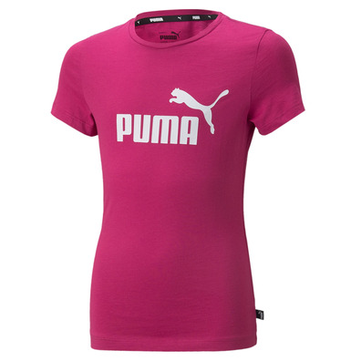 Puma Girls Essentials Logo Tee "Festival Fuchsia"