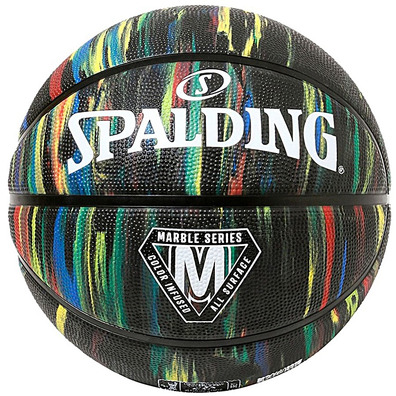 Spalding Marble Series Black Rainbow Ball (Talla 7)