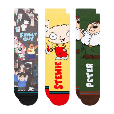Stance Casual Family Values Crew Sock 3 PACK
