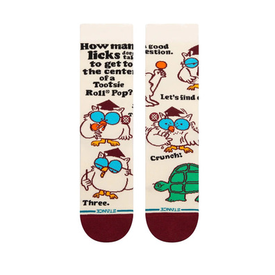 Stance Casual Tootsie Roll Pops Mr. Owl Crew Sock