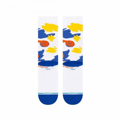 Stance NBA Casual Paint Curry Crew Socks