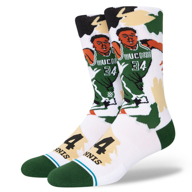 Stance NBA Casual Paint Giannis Crew Socks