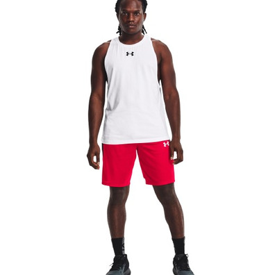 UA Men's Baseline 10" Shorts "Red"