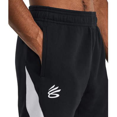 UA Men's Curry Splash Fleece Shorts "Black"