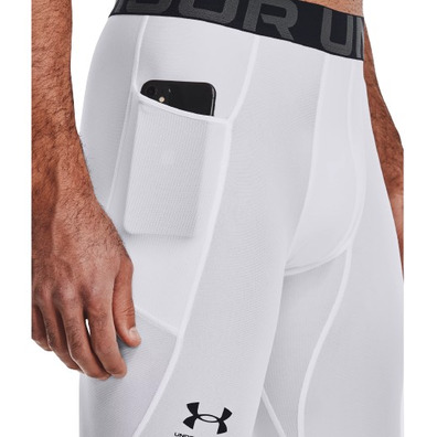 UA Men's HeatGear® Leggings "White"