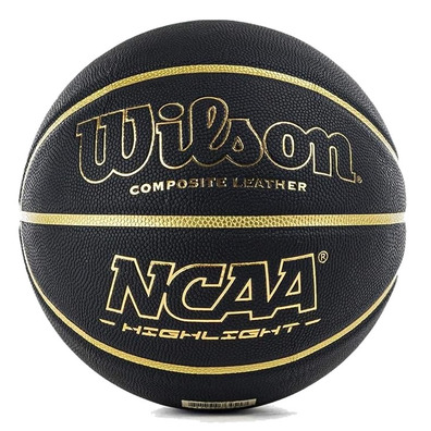 Balón Baloncesto Wilson NCAA Highligth "Black-Gold" (Talla 7)