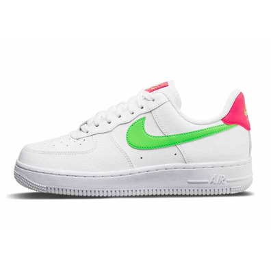 white nike air force with green tick