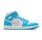 Jordan 1 Mid Dark Powder Blue White Sail Neutral Grey (Women's)