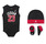Jordan Infants J23 Jersey/hat/bodysuit/bootie 3 Piece Set "Black"