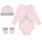 Jordan Bebé Juego de 3 Piezas Body Manga Larga, Gorro y Patucos JHN Jumpman "Foam Pink"