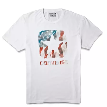 Converse Camiseta Americana Box Star (blanco)