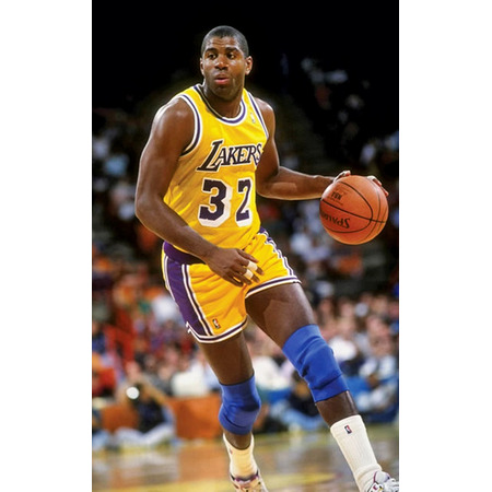 Adidas Camiseta Lakers Original Bordada Magic Johnson (amarillo)