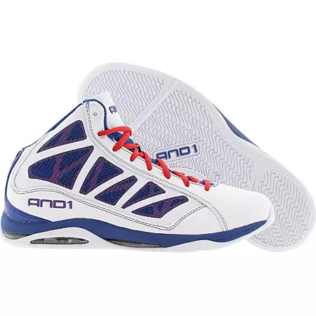 And1 Entourage Mid "Pistons" (blanco/rojo/royal)