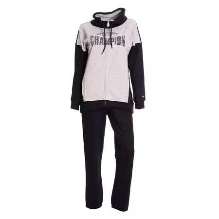 Champion Mujer Chándal Challenge CustomFit Full-Zip  (gris/negro)
