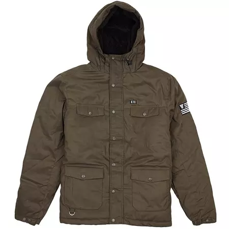 K1X Chaqueta Urban Hooded ZT (oliva)