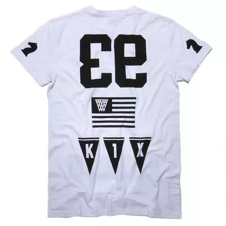 K1X Camiseta Offense Long (blanco/negro)