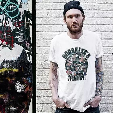 K1X Camiseta Brooklyn´s Finest (Blanco)