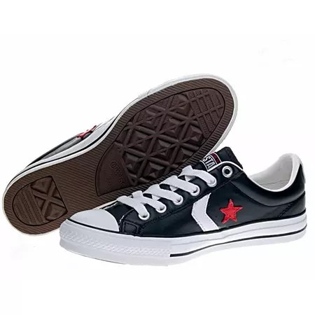Converse Star Play EV OX (negro/blanco/rojo)