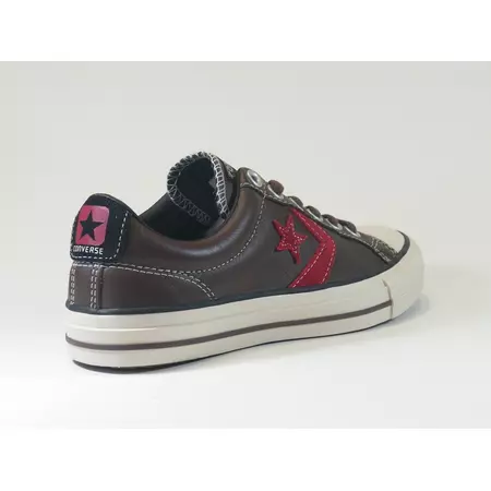 Converse Star Play EV OX (cafe/crema/rojo)