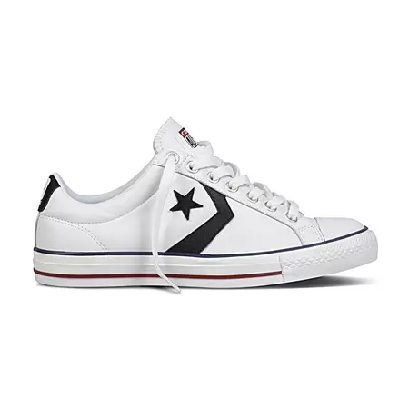 Converse All Star Player EV OX Piel (blanco/negro)