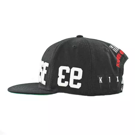 K1X Gorra O.D. Snapback "Deffense" (negro/blanco)
