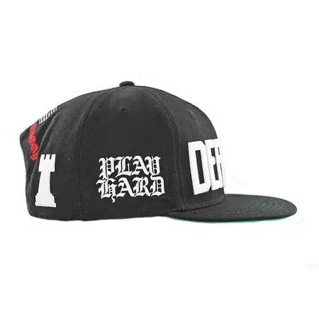 K1X Gorra O.D. Snapback "Deffense" (negro/blanco)