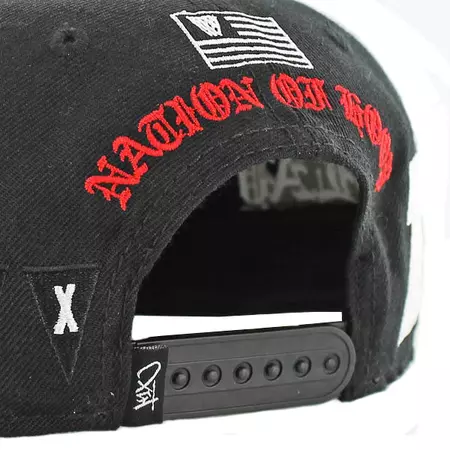 K1X Gorra O.D. Snapback "Deffense" (negro/blanco)