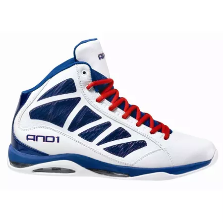 And1 Entourage Mid "Pistons" (blanco/rojo/royal)