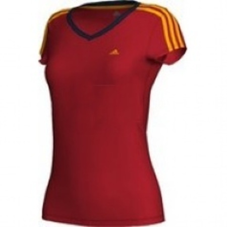 Adidas Camiseta Mujer Essentials 3S Yng (rojo)
